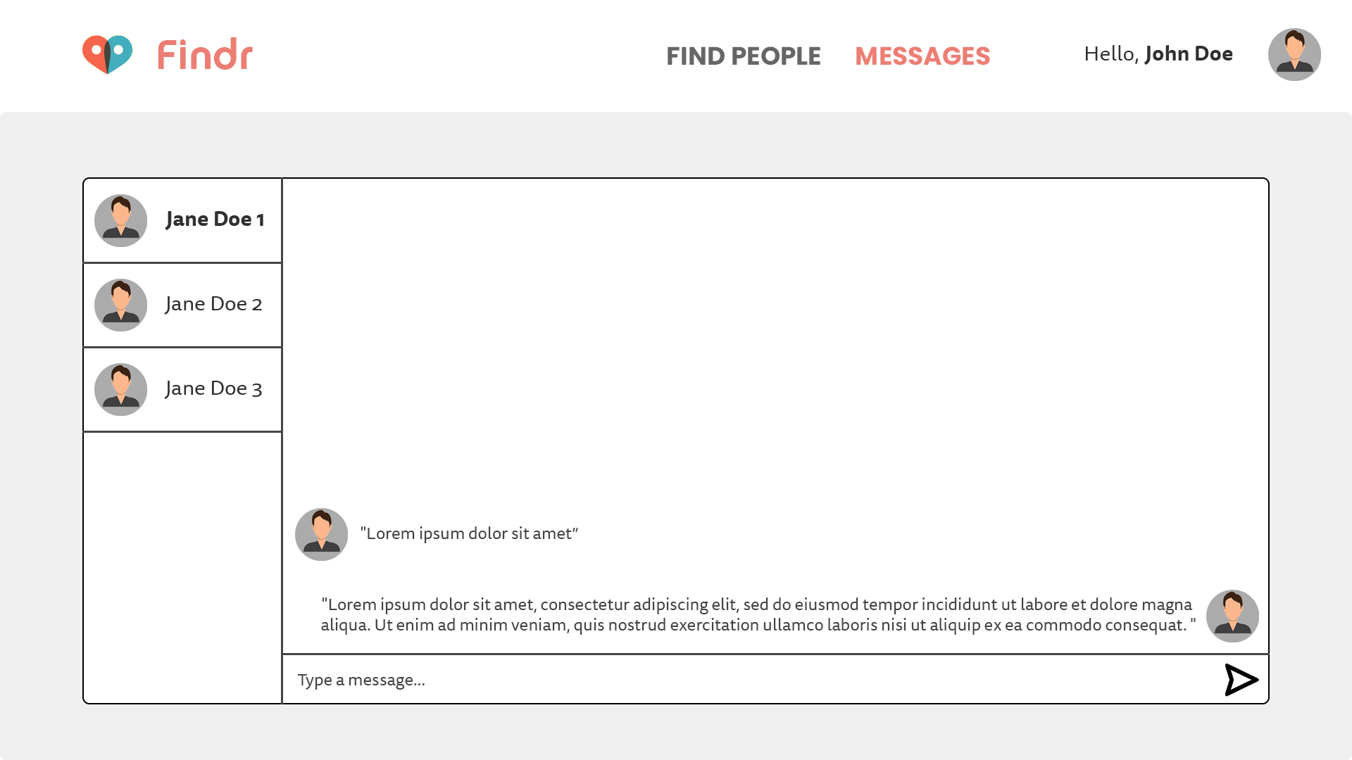High Fidelity Message Page