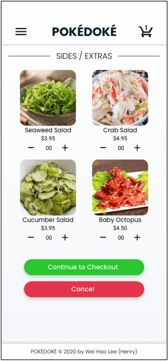 High Fidelity Mobile Customise Page (Sides) Image