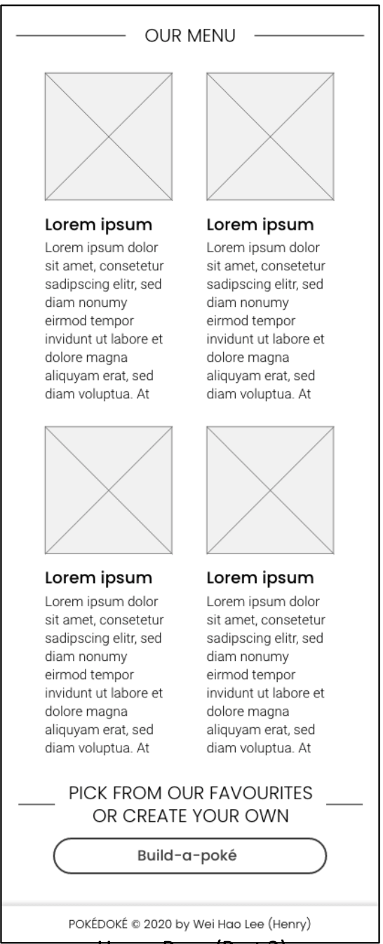 Low Fidelity Mobile Main Page (Part 2) Image
