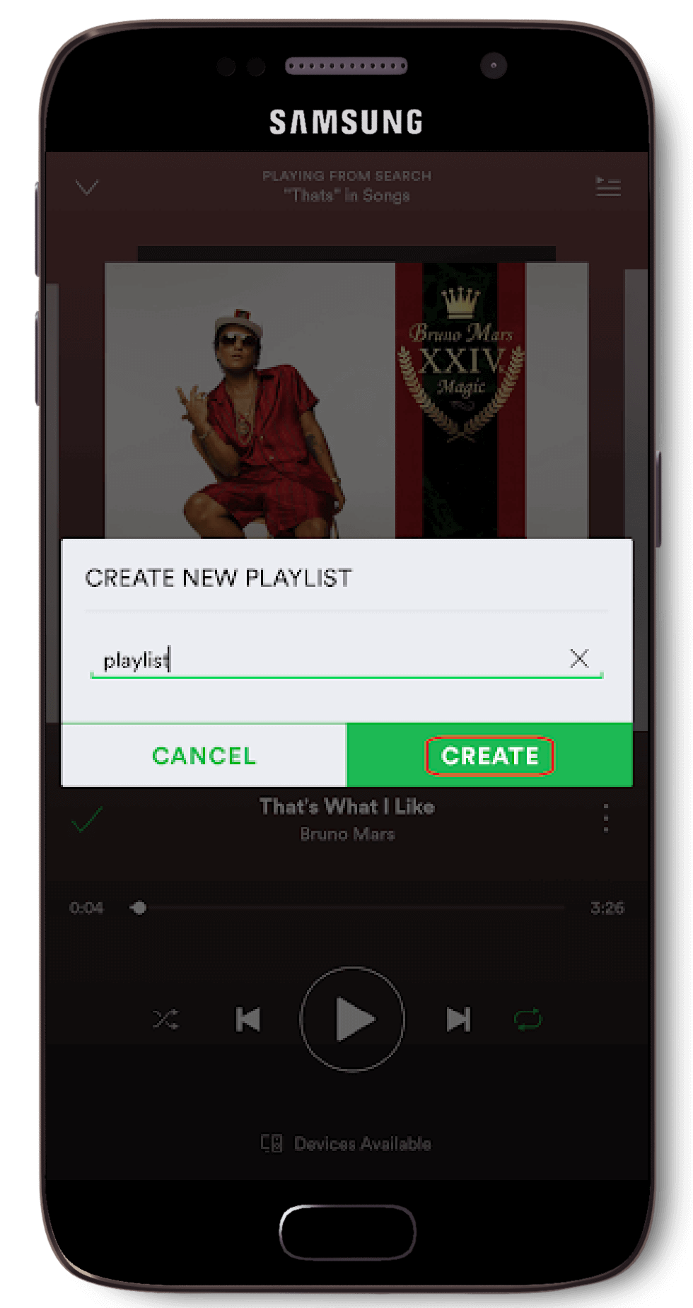 Create a new playlist - Step 4
